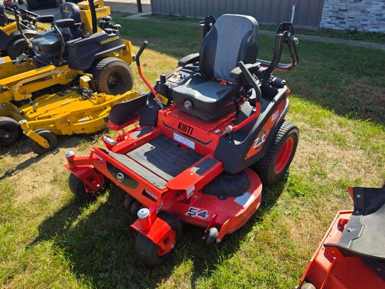 Kioti 54” Zero Turn Lawn Mower, 24hp Kawasaki Engine, 33 Hours, Dual Fuel Tanks, Fresh Service, SN: 