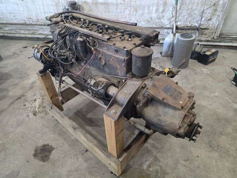 Late Model Pontiac Inline 8 Engine Converted to Marine Use by Kermath ...