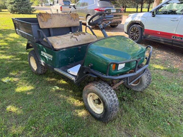 2002 EZ-Go Work Horse, Tilt Dump Box, Easy Restoration on Body Per Seller, One Minor Dent and Seat, 