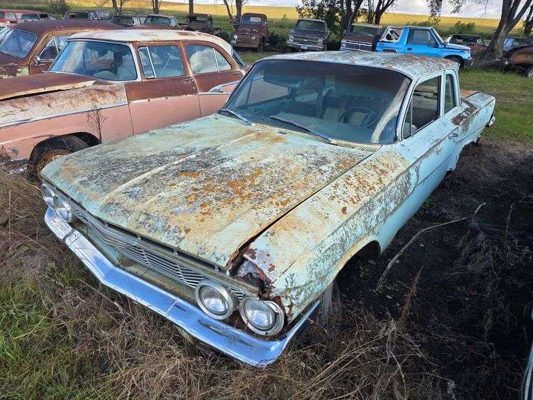 1961 Chevrolet Biscayne 2 Door Post, Engine and Transmission