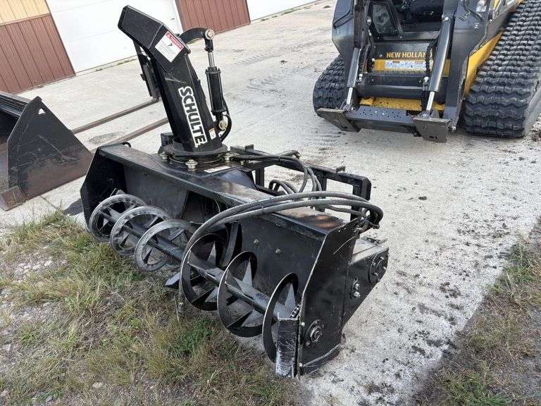 Schulte BX-74 72” Snowblower, Skidloader QT, Hyd Spout, Hyd Deflector, with Electric Control Box