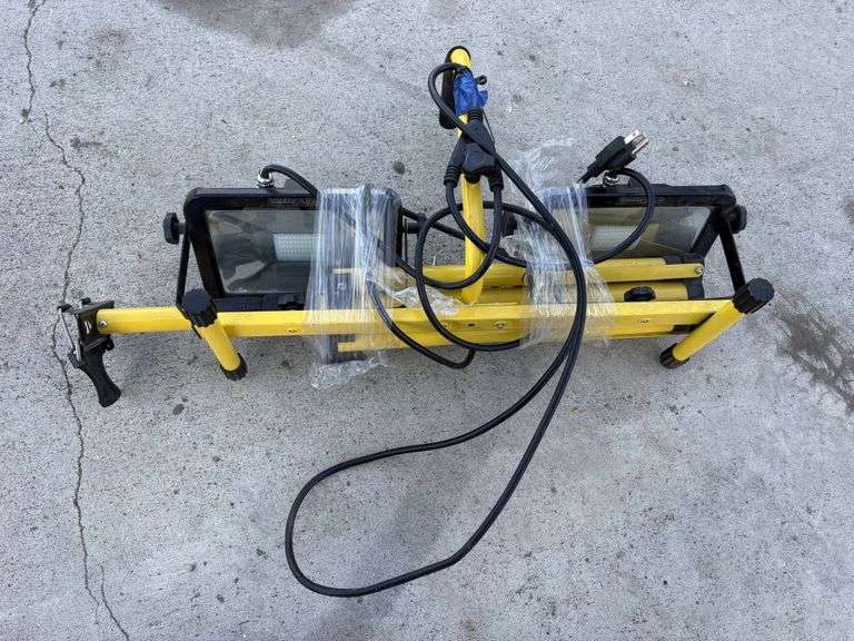 Shop Light Stand, with (2) LED Lights, Unused