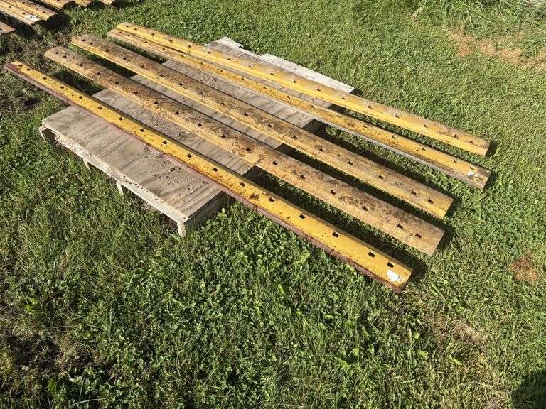 (5) 8’ used Grader Blades, off of CAT, (A)