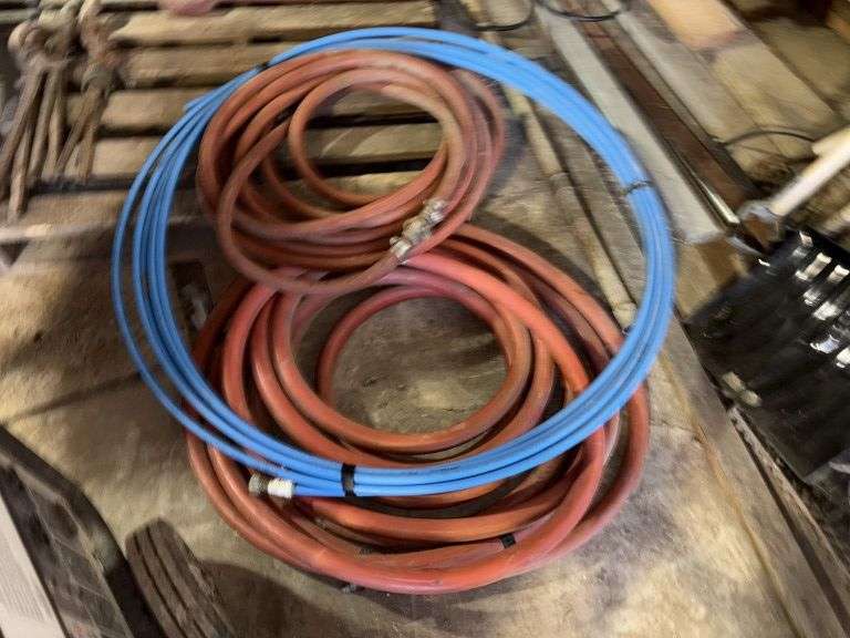 1” and 1-1/4” Air Hose, and blue 1/2” PEX hose