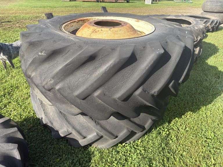 (2) GoodYear 23.1-34 8 Ply on 10 Bolt Rims, 11” Centers