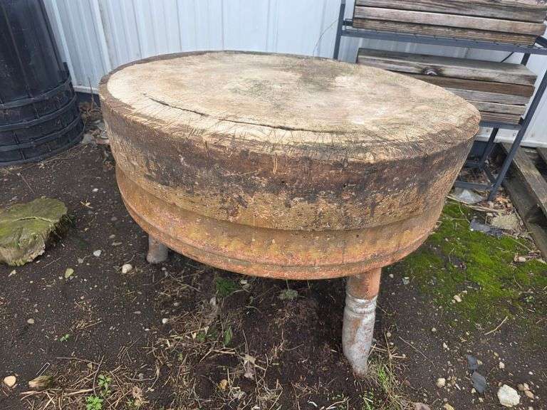 Approx 3’ Round Butcher Block - Fragodt Auction and Real Estate LLC