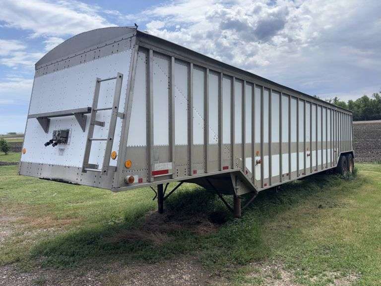 Hopper 68 Rack 1988 Cornhusker 800 42’ Hopper Trailer, 68” Sides, 2 Speed Traps ...