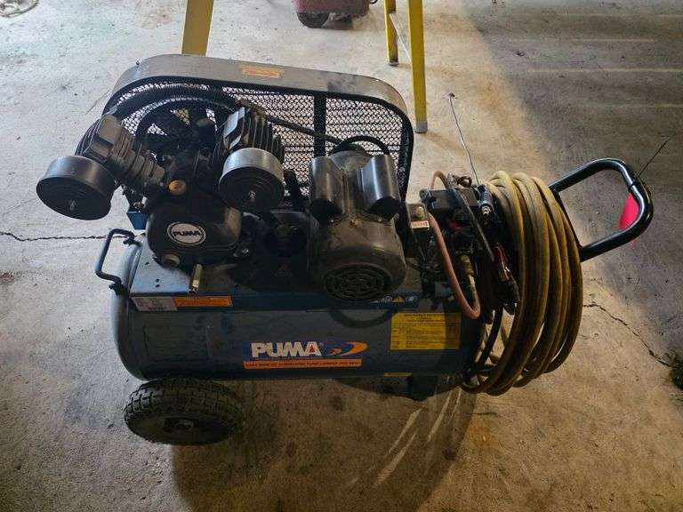 Puma Model PK5020 20 Gal Air Compressor With Cast Iron Oil Lubricated ...