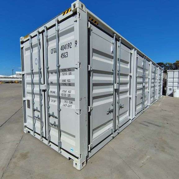 2025 40ft. High Cube Shipping Container w/ 1 End Door & 4 Side Doors (Est. Retail Value ($12,000) (One Trip)