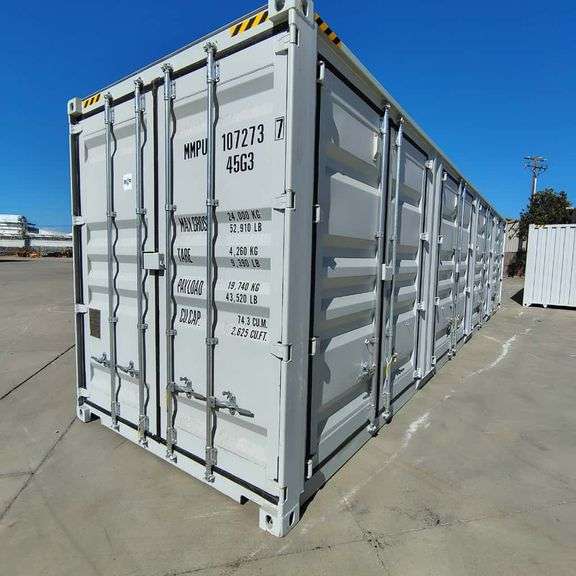 2025 40ft. High Cube Shipping Container w/ 1 End Door & 4 Side Doors (Est. Retail Value ($12,000) (One Trip)