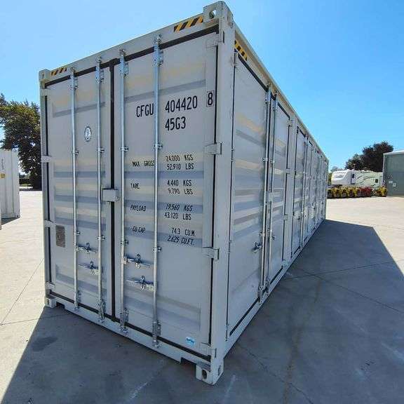 2025 40ft. High Cube Shipping Container w/ 1 End Door & 4 Side Doors (Est. Retail Value ($12,000) (One Trip)