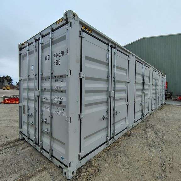 2025 40ft. High Cube Shipping Container w/ 1 End Door & 4 Side Doors (Est. Retail Value ($12,000) (One Trip)