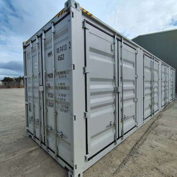 2025 40ft. High Cube Shipping Container w/ 1 End Door & 4 Side Doors (Est. Retail Value ($12,000) (One Trip)