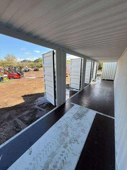 2025 40ft. High Cube Mouse Proof Container w/ 1 End Door & 4 Side Doors (Est. Retail Value ($12,000)