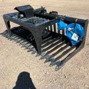 76in Heavy Duty Skid Steer Skeleton Grapple Bucket (New/Unused)