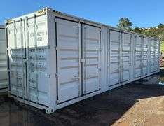 2025 40ft. High Cube Mouse Proof Container w/ 1 End Door & 4 Side Doors (Est. Retail Value ($12,000)