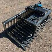 76in Heavy Duty Skid Steer Skeleton Grapple Bucket (New/Unused)