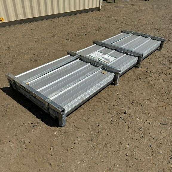 (100) 10' x 36" Corrugated Galvanized Sheet Metal (New/Unused)