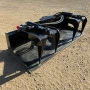 Skid-Steer 72in Hydraulic Grapple Bucket (New/Unused)