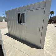 12ft Office Shipping Container w/ Man Door, End Door, Window (New/Unused)