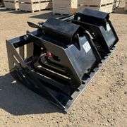 Skid-Steer 72in Hydraulic Skeleton Grapple Bucket (New/Unused)