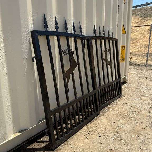 6Ft. Bi-Parting Wrought Iron Gate (New/Unused) Galvanized + Powder Coated