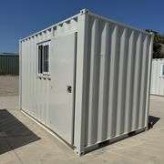 12ft Office Shipping Container w/ Man Door, End Door, Window (New/Unused)
