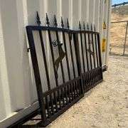 6Ft. Bi-Parting Wrought Iron Gate (New/Unused) Galvanized + Powder Coated