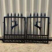 6Ft. Bi-Parting Wrought Iron Gate (New/Unused) Galvanized + Powder Coated