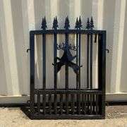 6Ft. Bi-Parting Wrought Iron Gate (New/Unused) Galvanized + Powder Coated