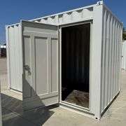 12ft Office Shipping Container w/ Man Door, End Door, Window (New/Unused)