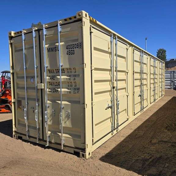 2025 40ft. High Cube Shipping Container w/ 1 End Door & 4 Side Doors (Est. Retail Value ($12,000) (One Trip)
