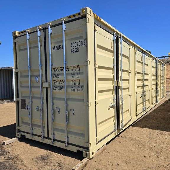 2025 40ft. High Cube Shipping Container w/ 1 End Door & 4 Side Doors (Est. Retail Value ($12,000) (One Trip)