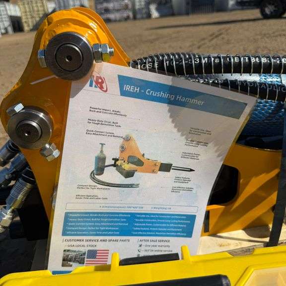 Mini-Excavator Heavy Duty Hydraulic Breaker Kit (New/Unused) W/2 Bits