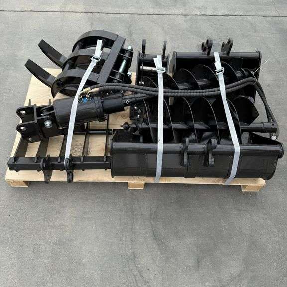 9 Piece Mini Excavator Heavy Duty Attachment Set (New/Unused)