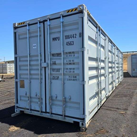 2025 40ft. High Cube Shipping Container w/ 1 End Door & 4 Side Doors (Est. Retail Value ($12,000) (One Trip)