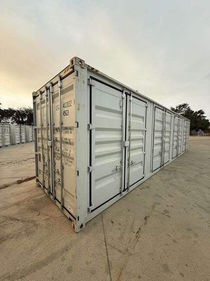2025 40ft. High Cube Shipping Container w/ 1 End Door & 4 Side Doors (Est. Retail Value ($12,000) (One Trip)