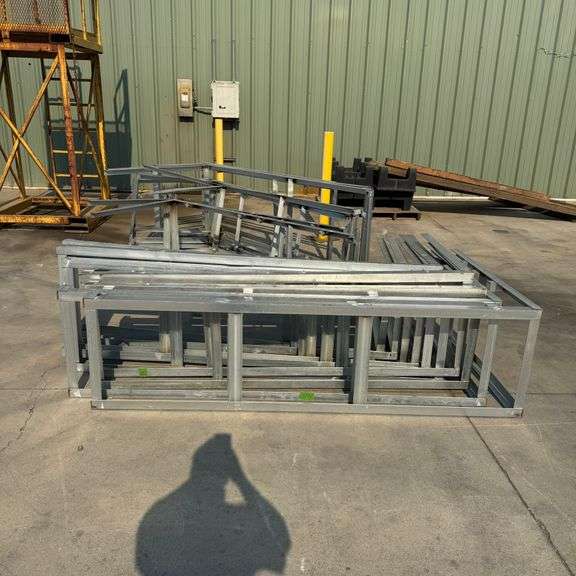 Large Quantity of 1/8in Steel Angle Iron Framing - Fast Bid Auctions, LLC