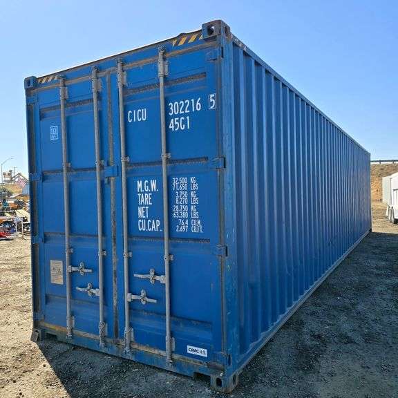 40' High Cube Shipping Container w/ 1 End Door