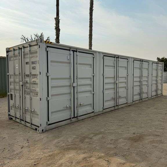2025 40ft. High Cube Mouse Proof Container w/ 1 End Door & 4 Side Doors (Est. Retail Value ($12,000)