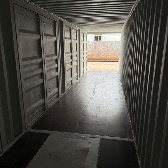 2025 40ft. High Cube Mouse Proof Container w/ 1 End Door & 4 Side Doors (Est. Retail Value ($12,000)