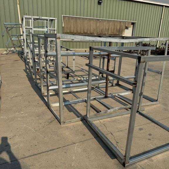 Large Quantity of 1/8in Steel Angle Iron Framing - Fast Bid Auctions, LLC