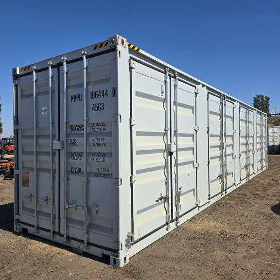 2025 40ft. High Cube Shipping Container w/ 1 End Door & 4 Side Doors (Est. Retail Value ($12,000) (One Trip)