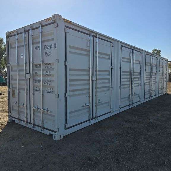 2025 40ft. High Cube Shipping Container w/ 1 End Door & 4 Side Doors (Est. Retail Value ($12,000) (One Trip)