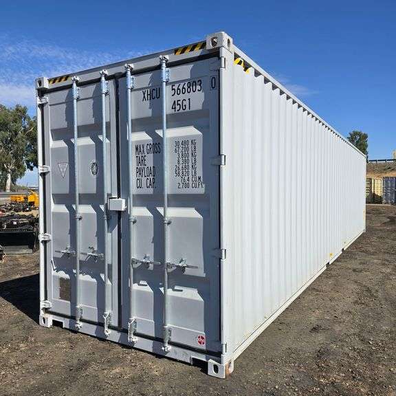 40' High Cube Shipping Container w/ 1 End Door (One Trip)