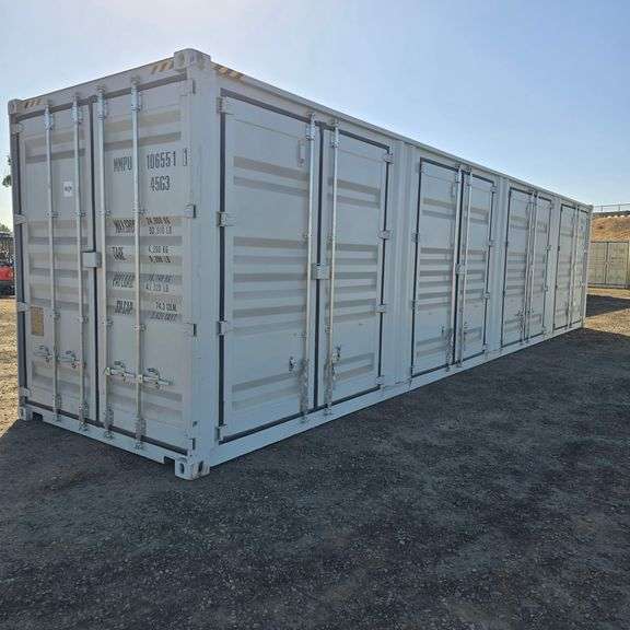 2025 40ft. High Cube Shipping Container w/ 1 End Door & 4 Side Doors (Est. Retail Value ($12,000) (One Trip)