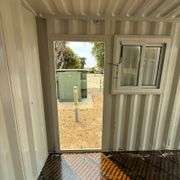 2025 12ft Office Shipping Container w/ Man Door, End Door, Window (New/Unused)