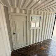 2025 12ft Office Shipping Container w/ Man Door, End Door, Window (New/Unused)