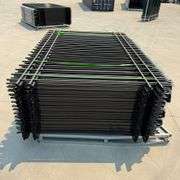 (30) 10’ x 7’ Iron Fence Panels w/ 29 Posts (New/Unused)