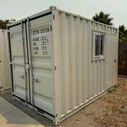 2025 12ft Office Shipping Container w/ Man Door, End Door, Window (New/Unused)